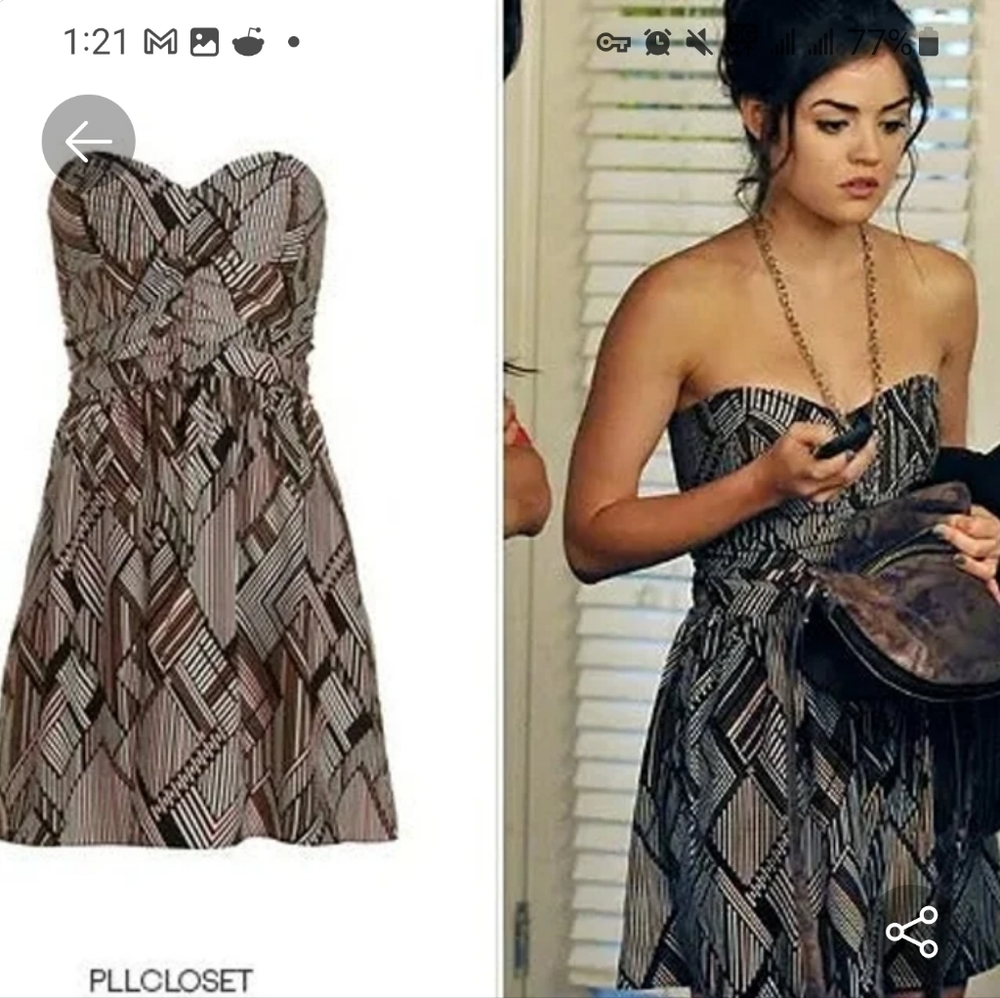 Pretty little liars dress size 2, Parker brand, women's, multicolored